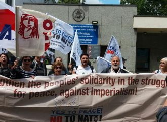 Μαζικό και δυναμικό το μπλοκ του ΠΣΕ στη διαδήλωση ενάντια στο ΝΑΤΟ στη Βαρσοβία