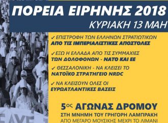 Αντιιμπεριαλιστική κινητοποίηση στη Θεσσαλονίκη, την Κυριακή 13 Μάη 2018